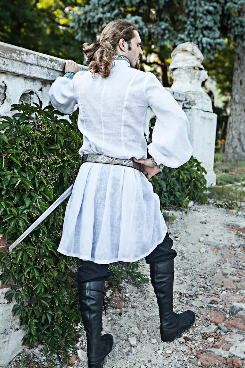 Medieval Flax Linen Wedding Tunic