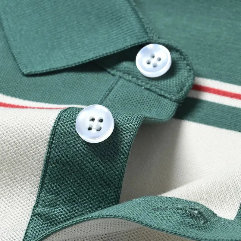 Men's Exclusive Premium Quality Cotton Striped Polo Shirt