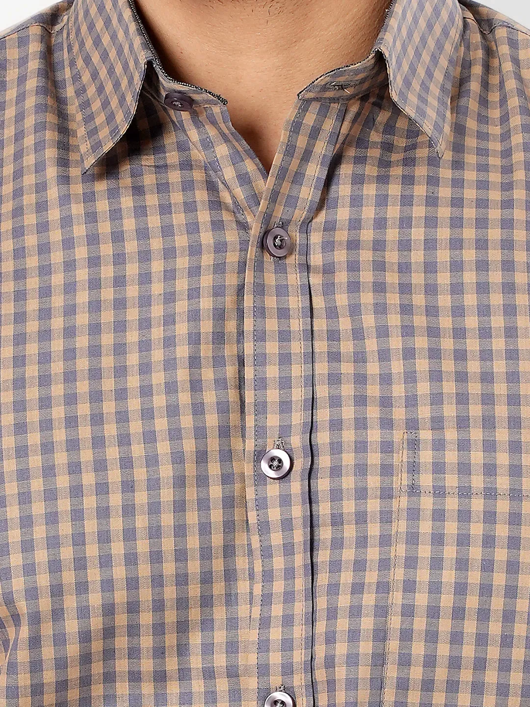 Men's Micro Check Formal Shirt