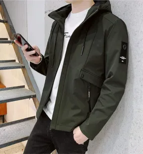 Mens Wind Jacket with Hood