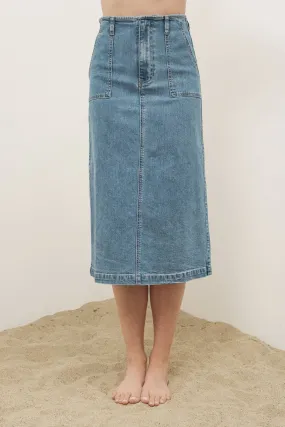 MIDI DENIM SKIRTS