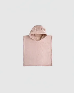 Mushie Bear Poncho Towel in Blush