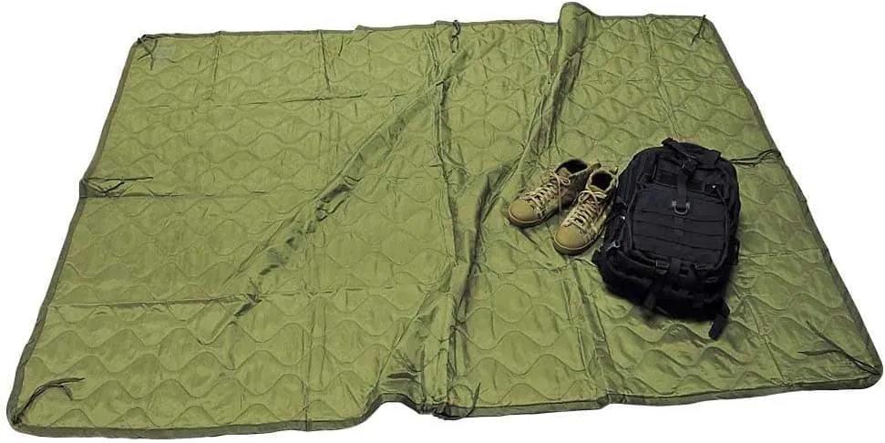 OD Green Military Type Poncho Liner/thermal blanket