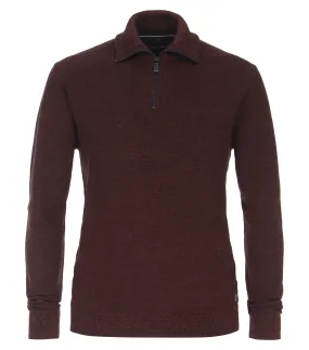 Patterned 1/2 Zip Pullover