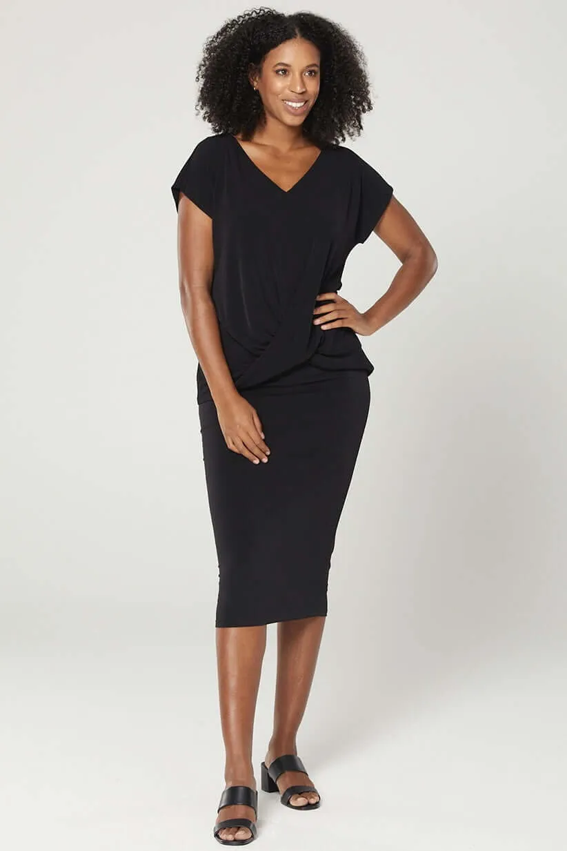 Philosophy TINA Pencil Skirt in Black