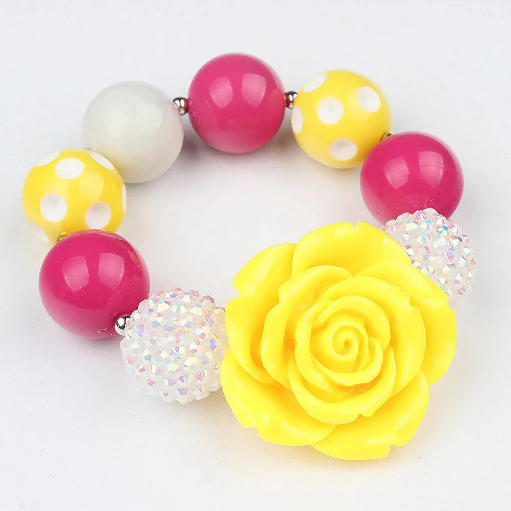 Pink Princess Rhinestone Kids Bracelet - Free Shipping to N.A.
