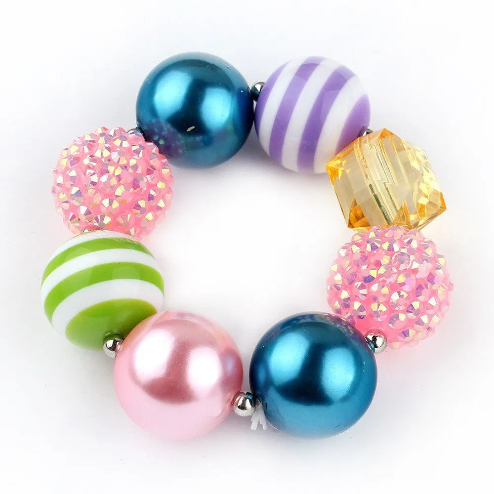 Pink Princess Rhinestone Kids Bracelet - Free Shipping to N.A.