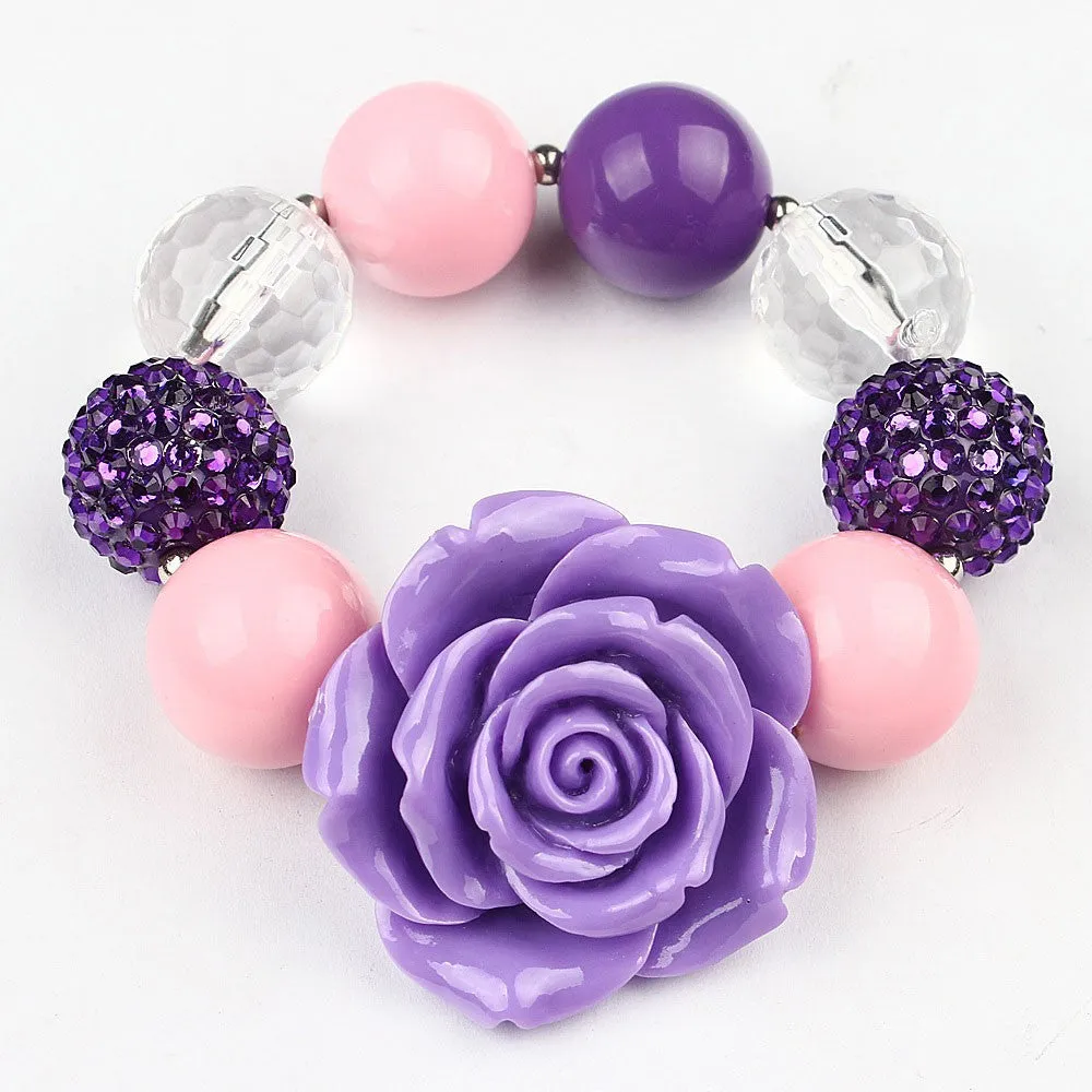 Pink Princess Rhinestone Kids Bracelet - Free Shipping to N.A.