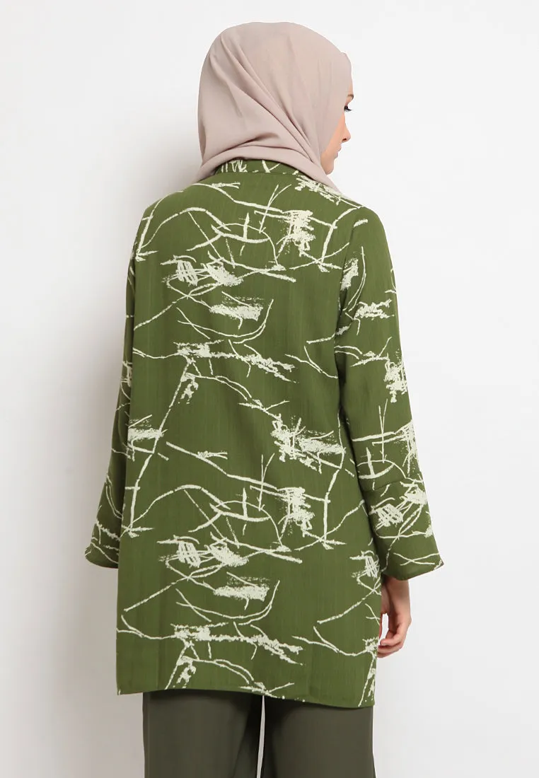 Printed Bell Sleeves Tunic