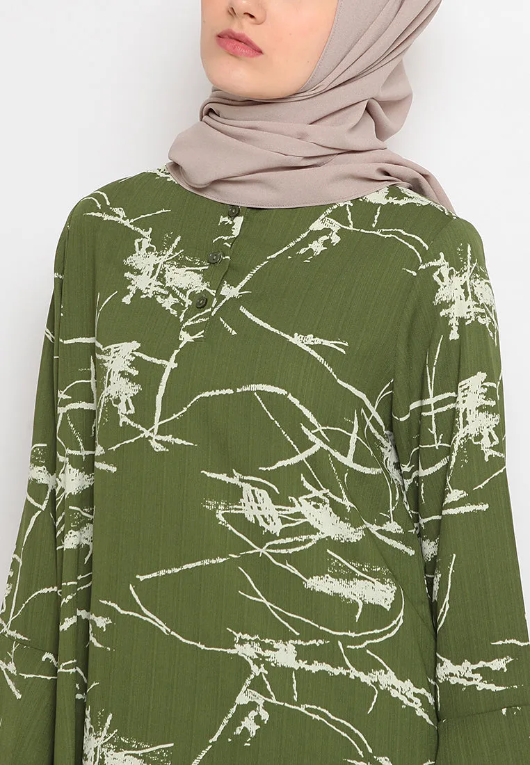 Printed Bell Sleeves Tunic