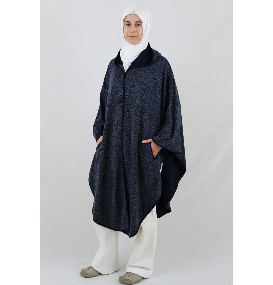 Puane Hooded Poncho 9022 Blue