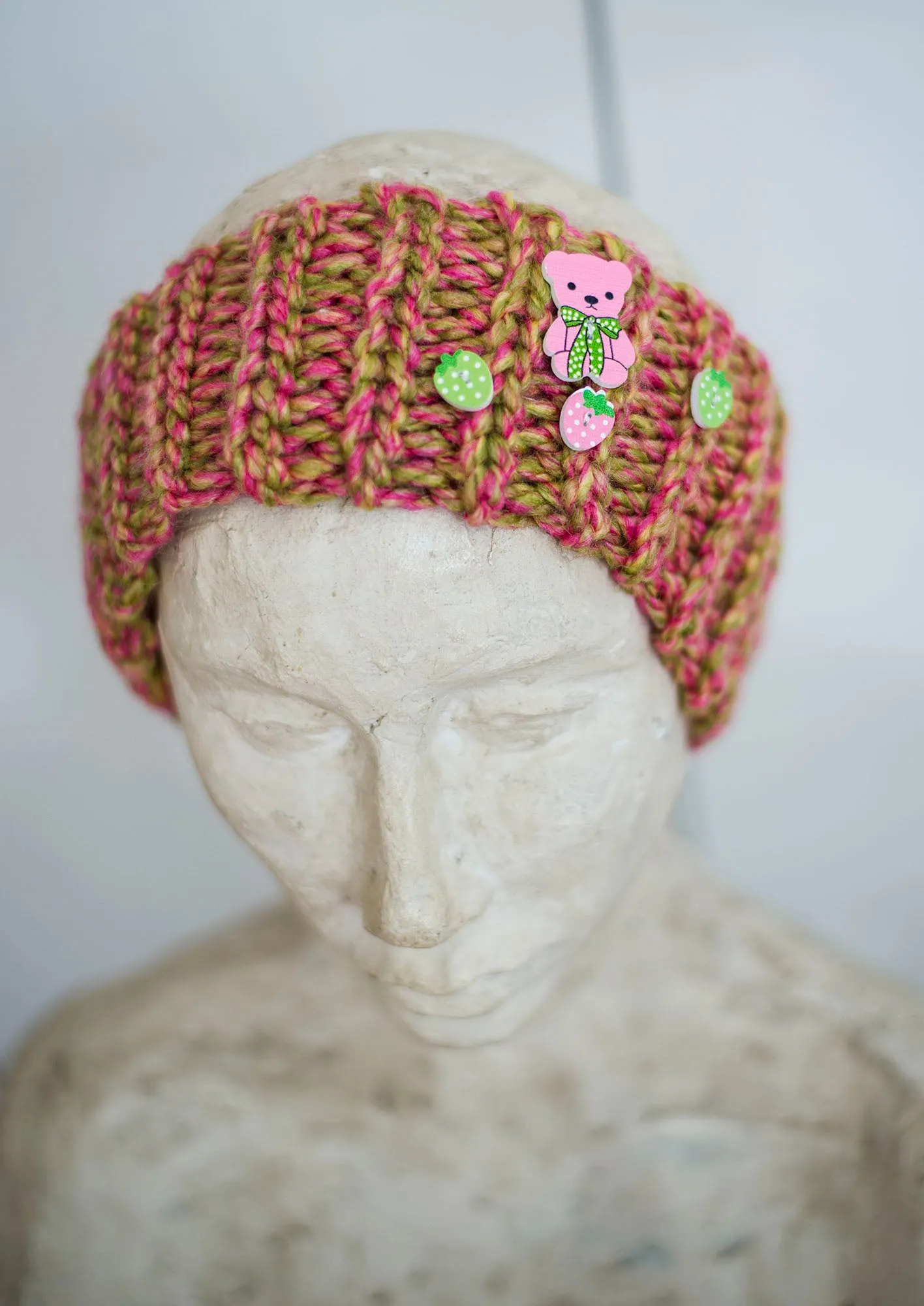 "Country In Spring" Pink Headband for girls