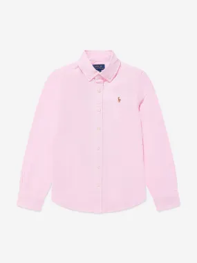 Ralph Lauren Girls Oxford Shirt in Pink