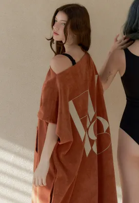 [REVOIRSIS] Seasonless RVIS terry twoway poncho camel