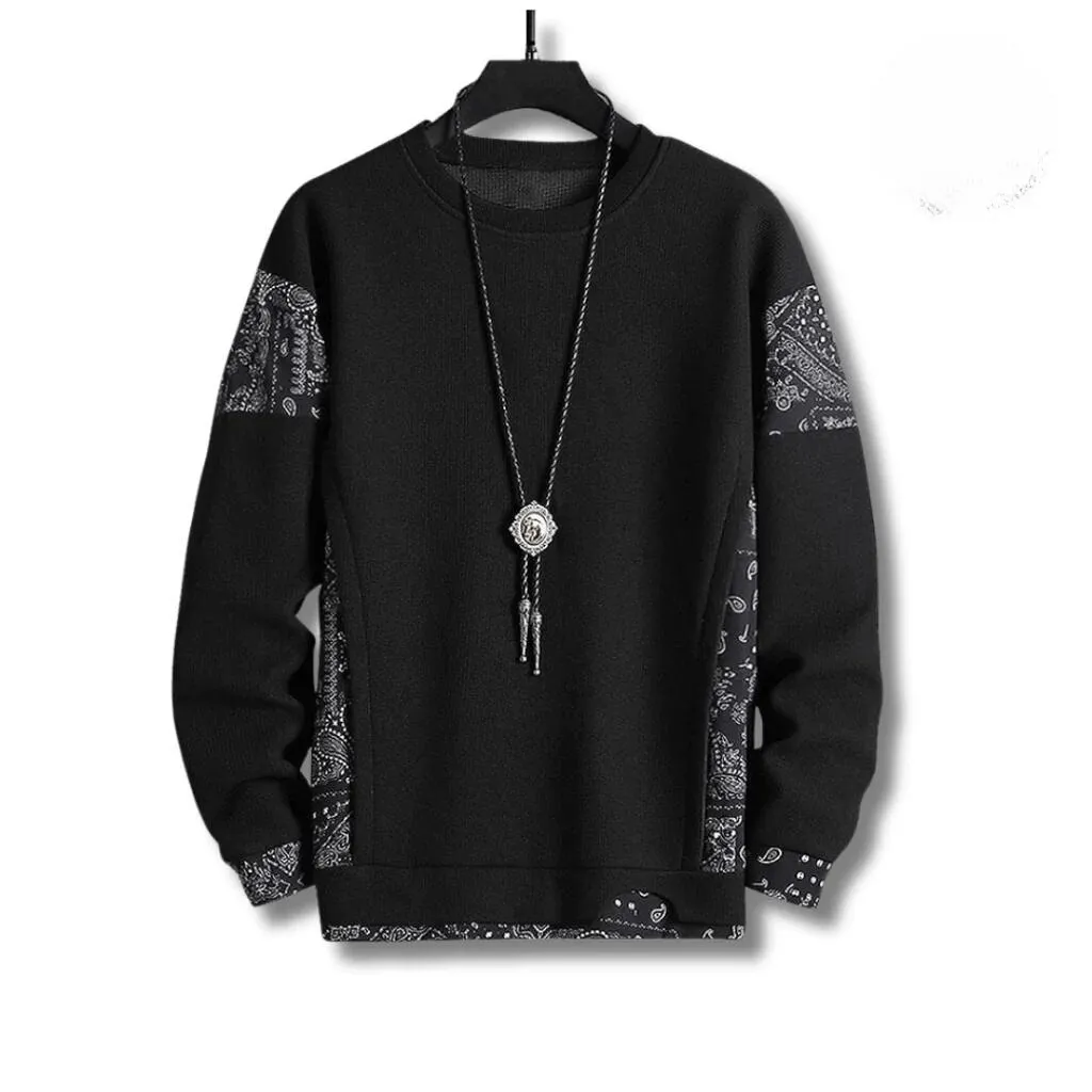 RHETT - Un pull patchwork élégant