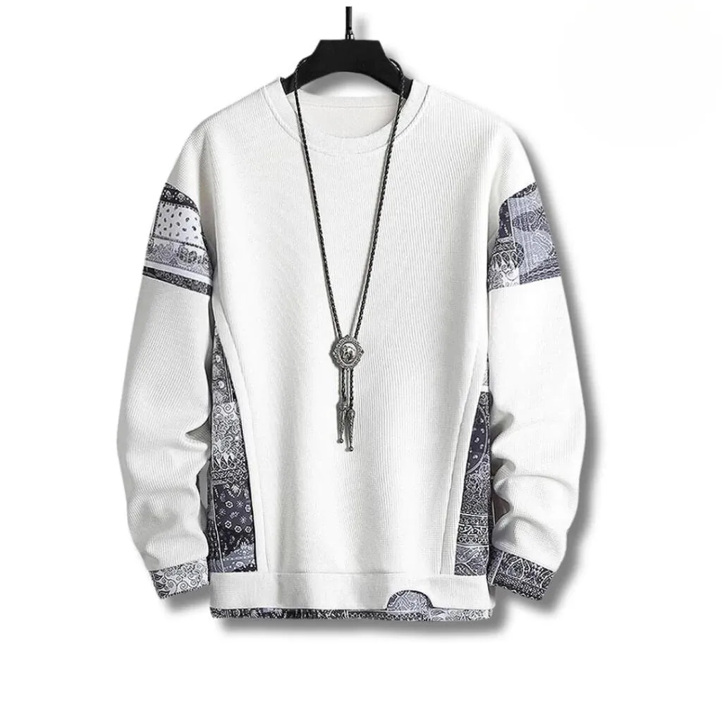 RHETT - Un pull patchwork élégant