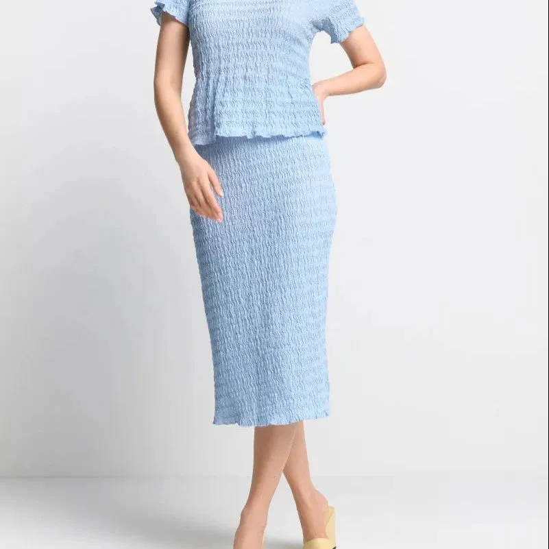 Rich & Royal Crinkled Pencil Skirt