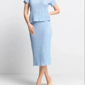 Rich & Royal Crinkled Pencil Skirt
