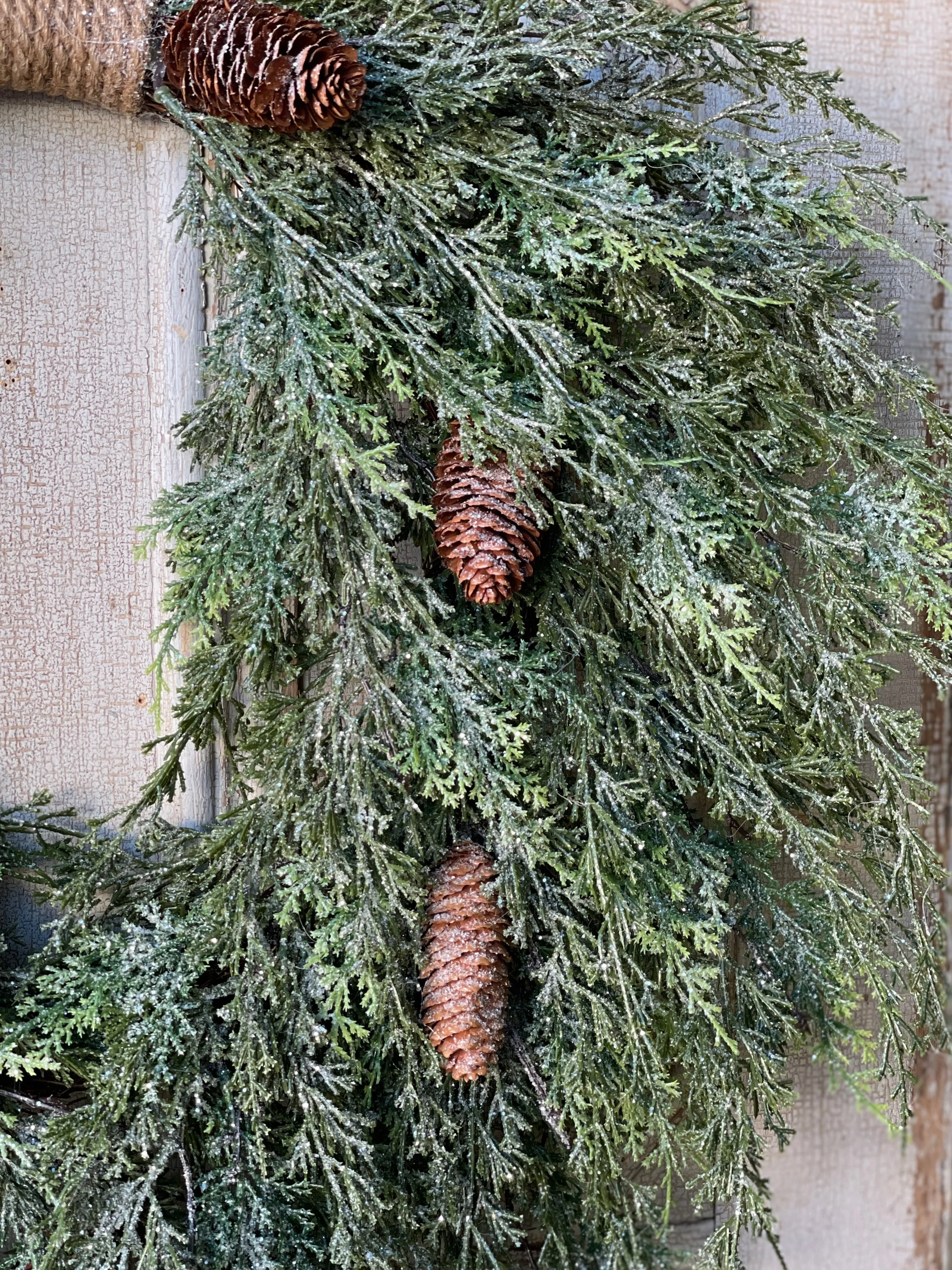 Silver Thread Cedar Wreath | 28" | SOLD OUT