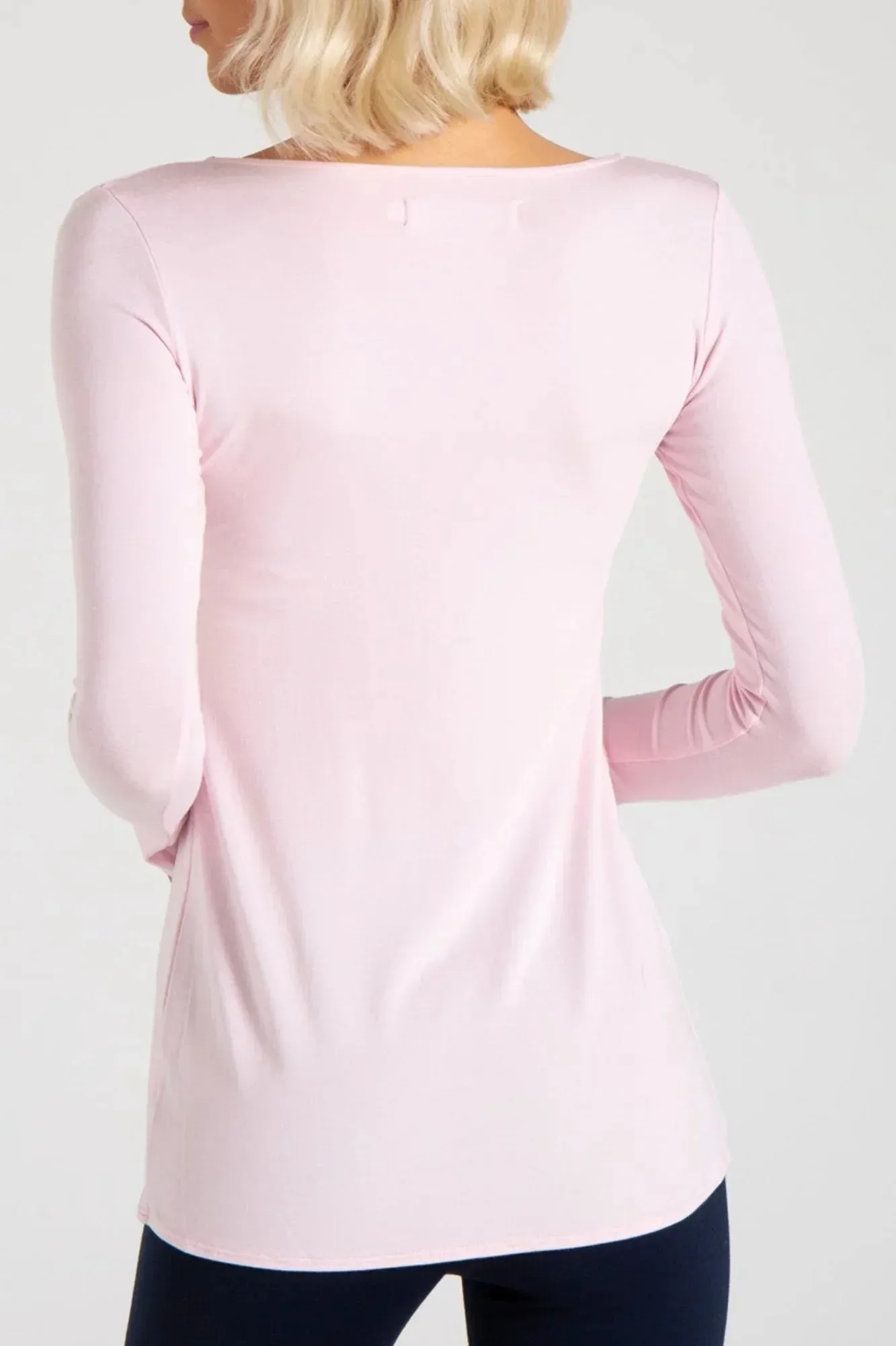 SONJA LONG SLEEVE TUNIC TEE (PINK)