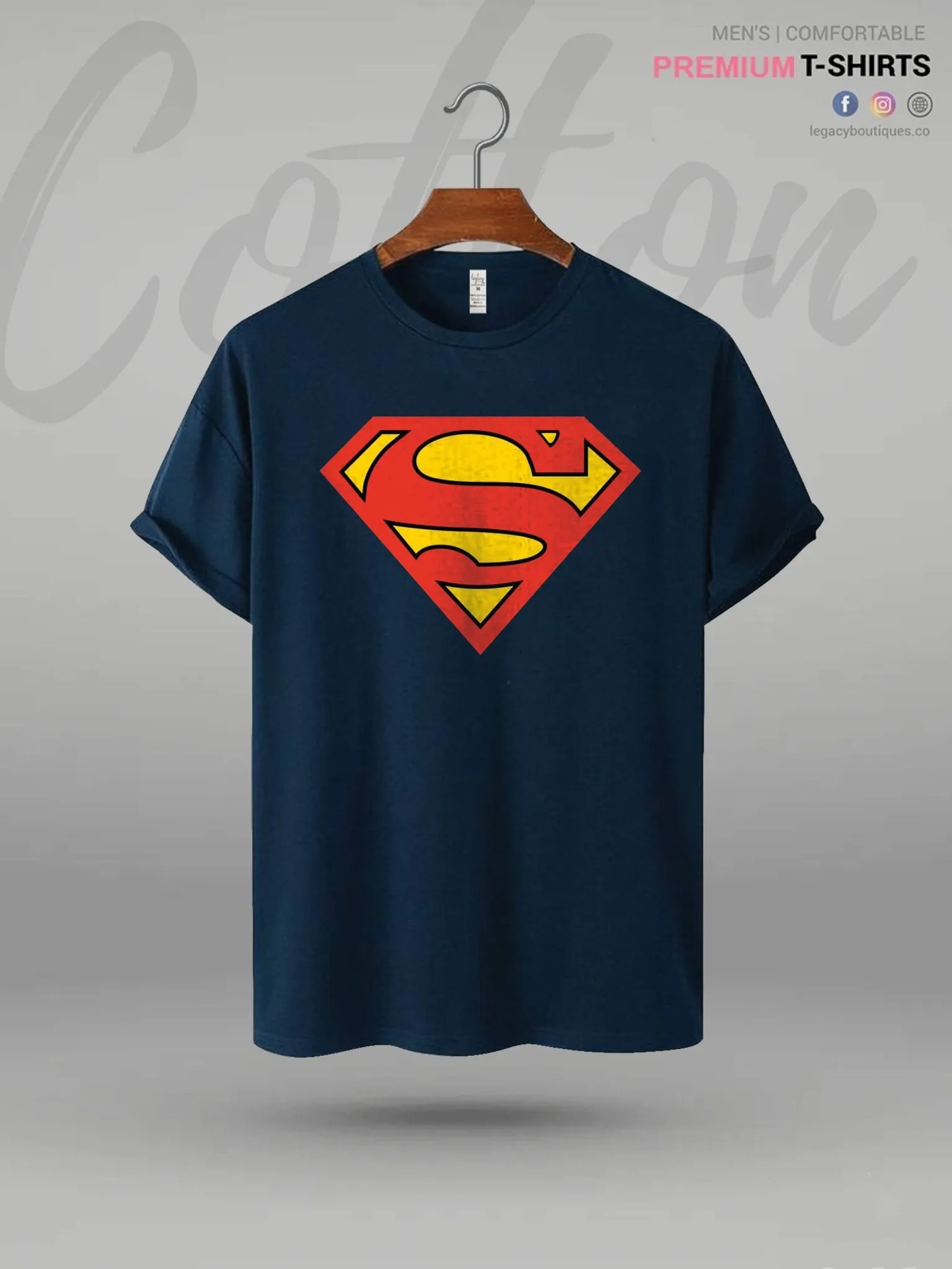 Superman Logo Print High Quality Men's T-Shirt In Lowest Price