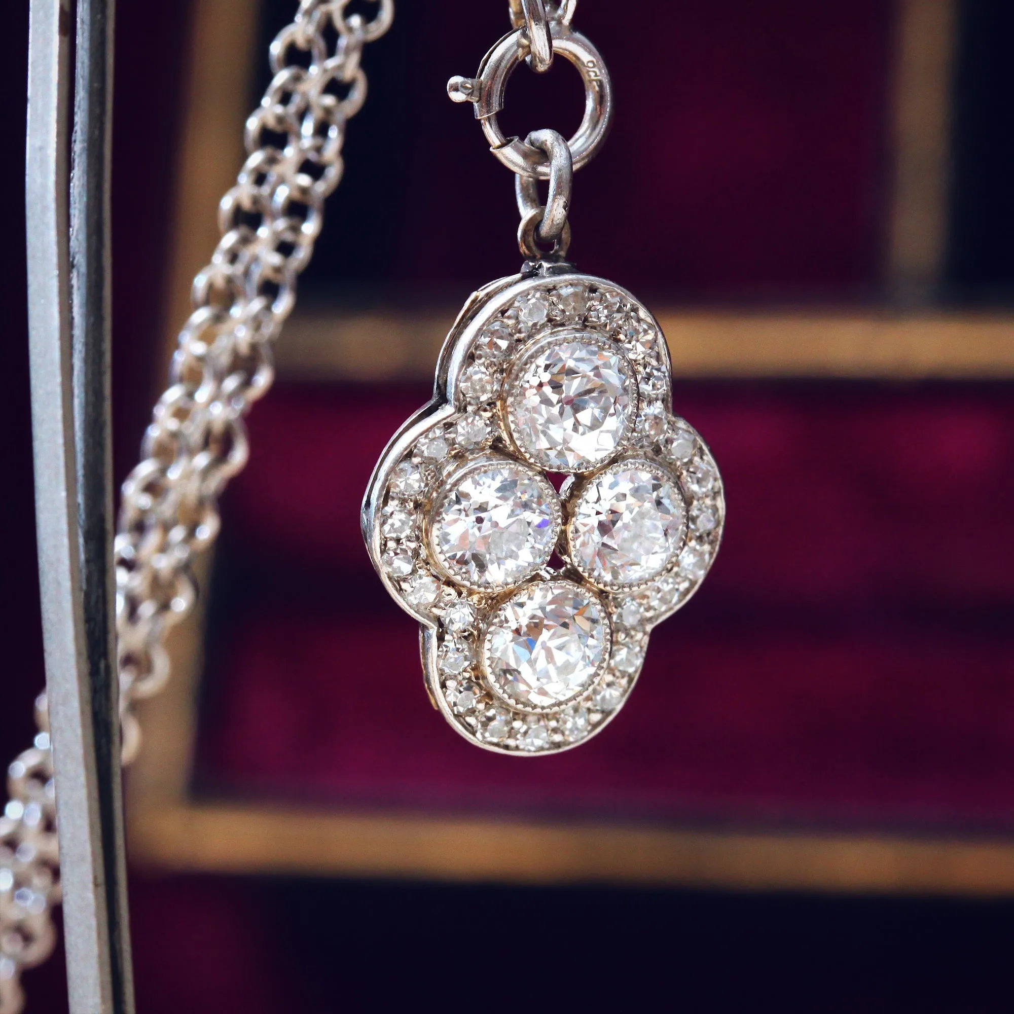 *SWOON!* Divinely Glamorous Vintage Art Deco Diamond Pendant