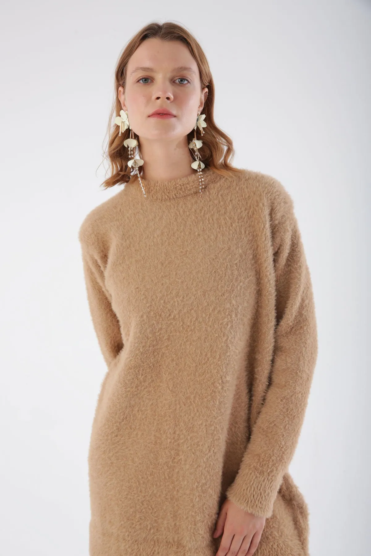 TLD Women Allday Beige Knit Tunic - Tynaarlo