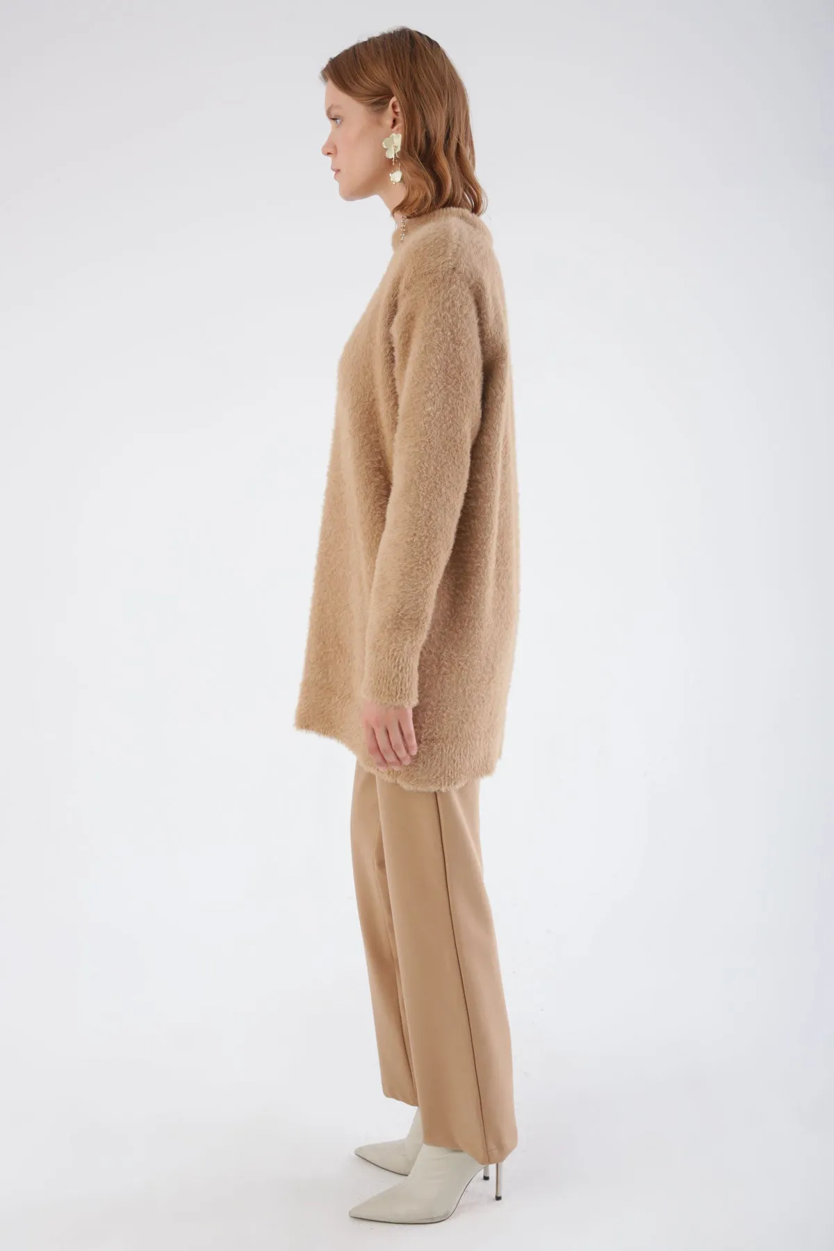 TLD Women Allday Beige Knit Tunic - Tynaarlo