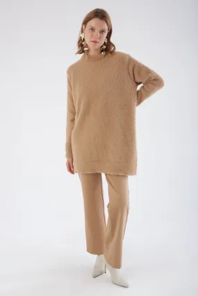 TLD Women Allday Beige Knit Tunic - Tynaarlo
