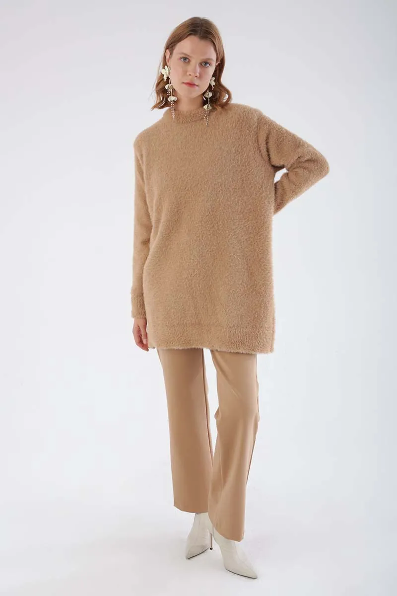 TLD Women Allday Beige Knit Tunic - Tynaarlo