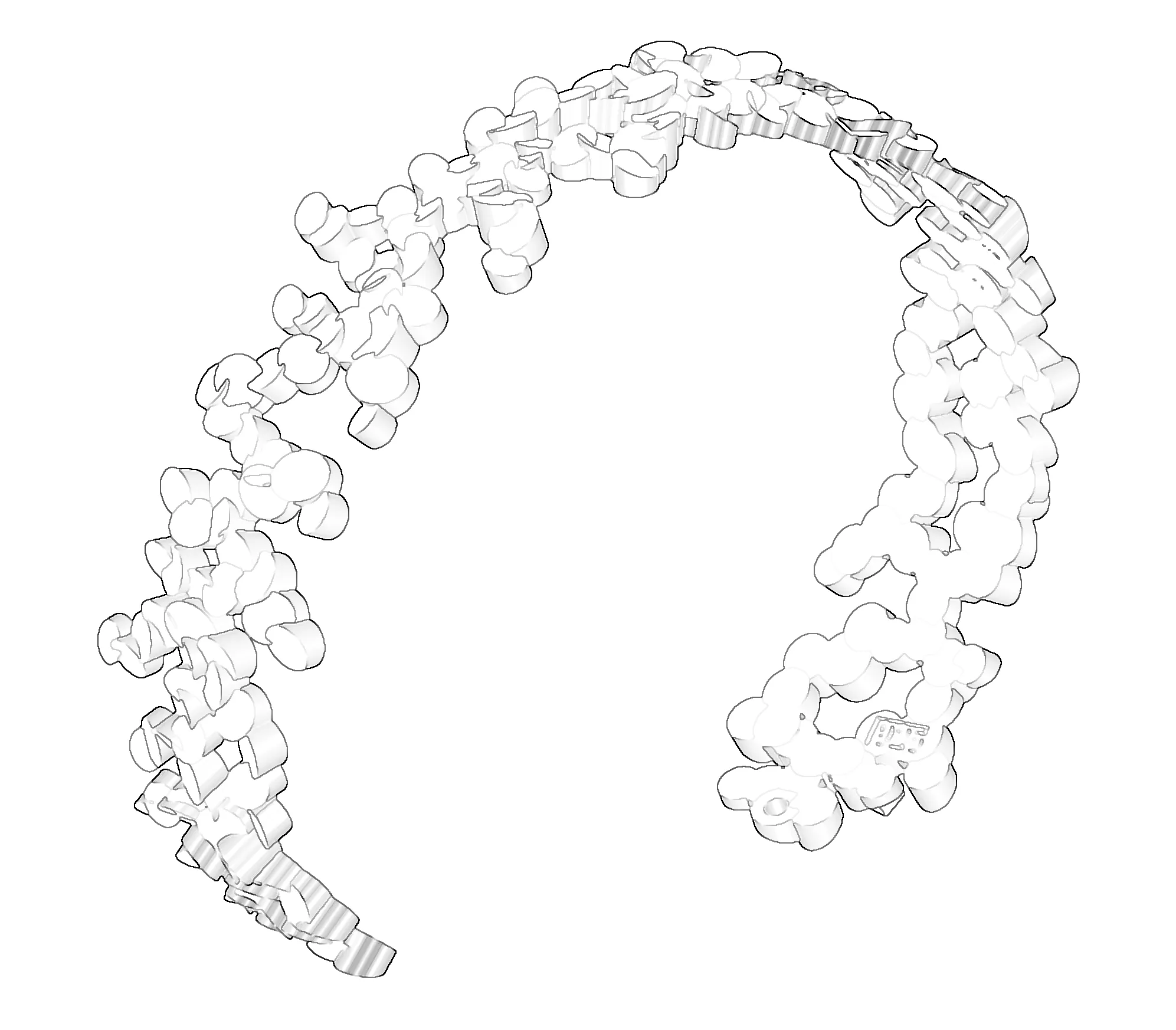 Tubii matte black bracelet