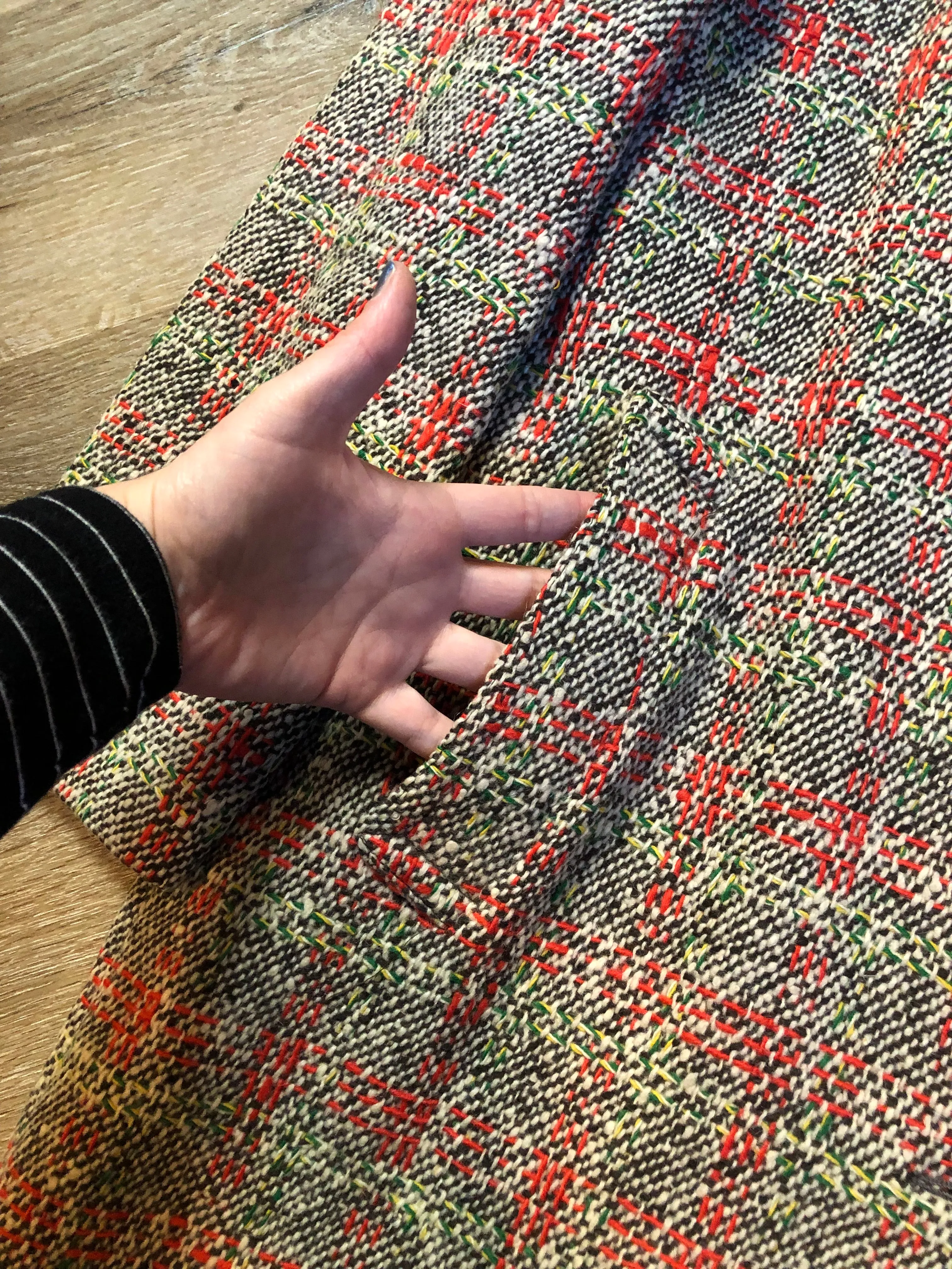 Vintage Weatherbee Water Resistant Tweed Coat