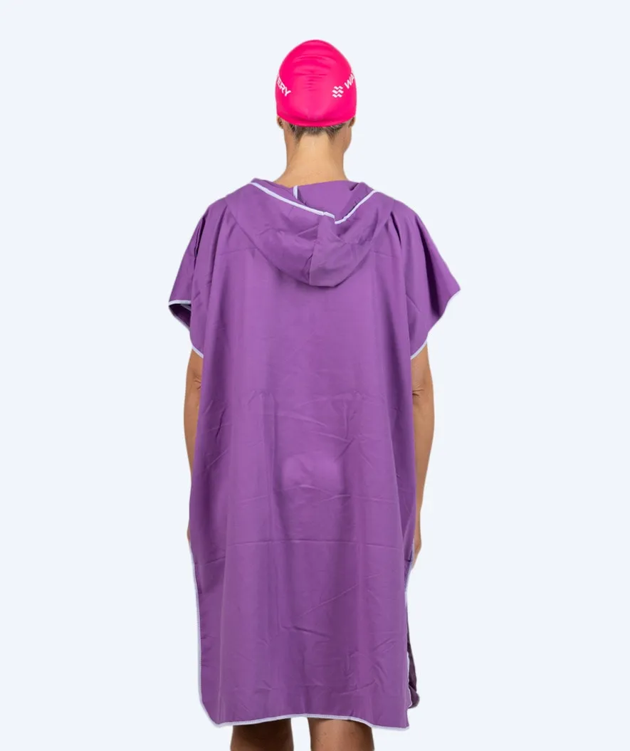 Watery badeponcho til voksne - Microfiber - Lilla