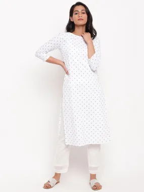 White Cotton Seer Kurta