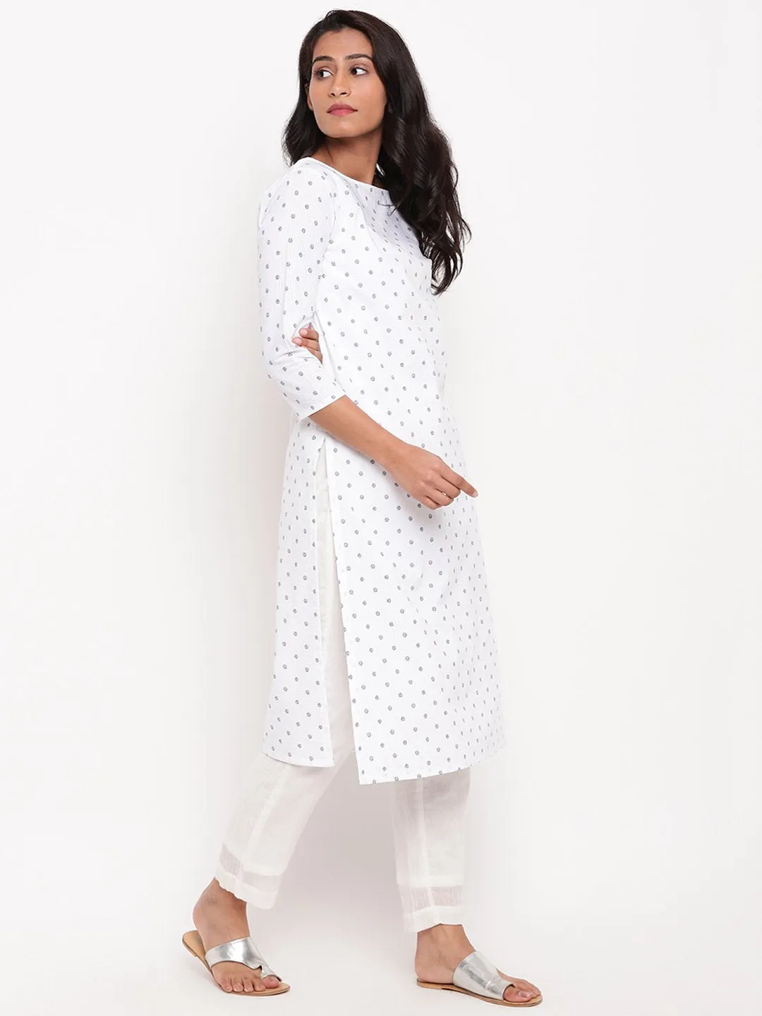 White Cotton Seer Kurta