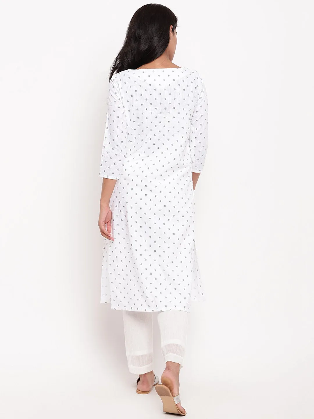 White Cotton Seer Kurta