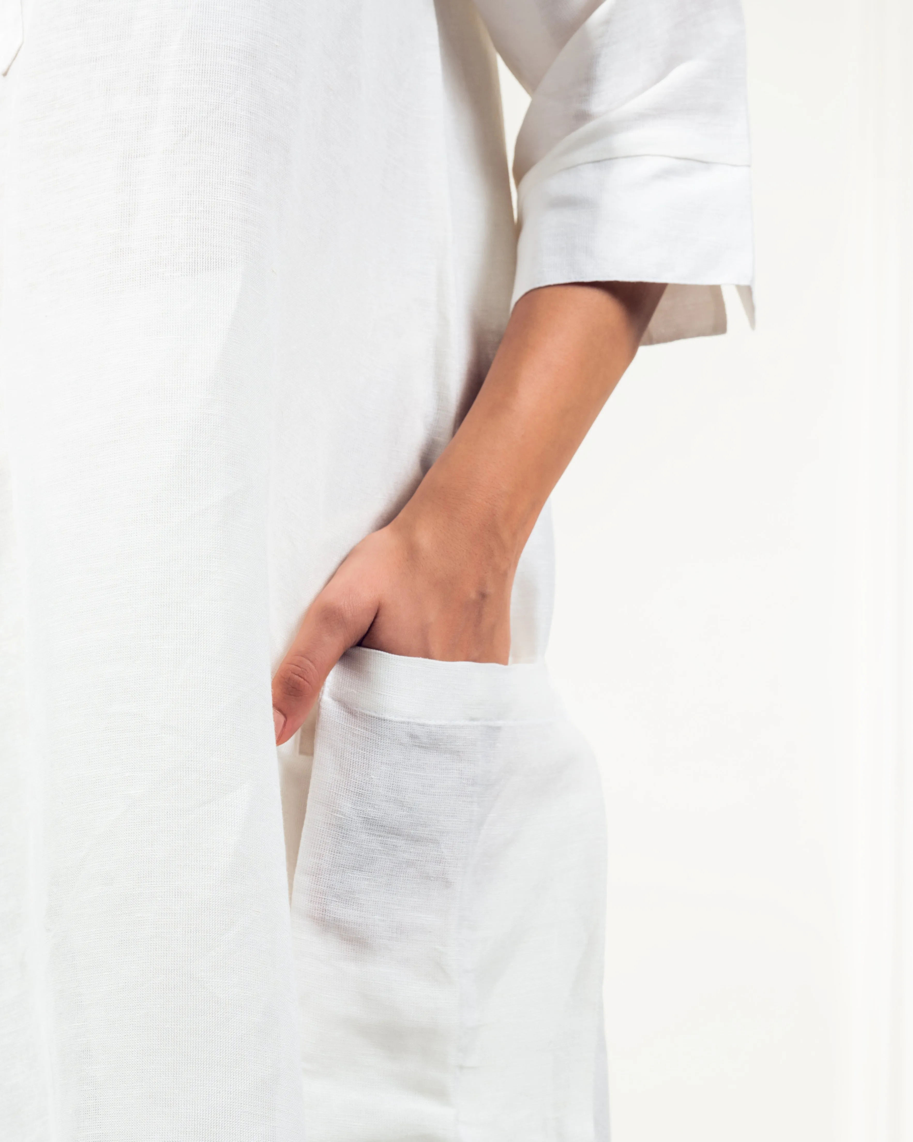 White Linen Dragonflies Co-Ord Set