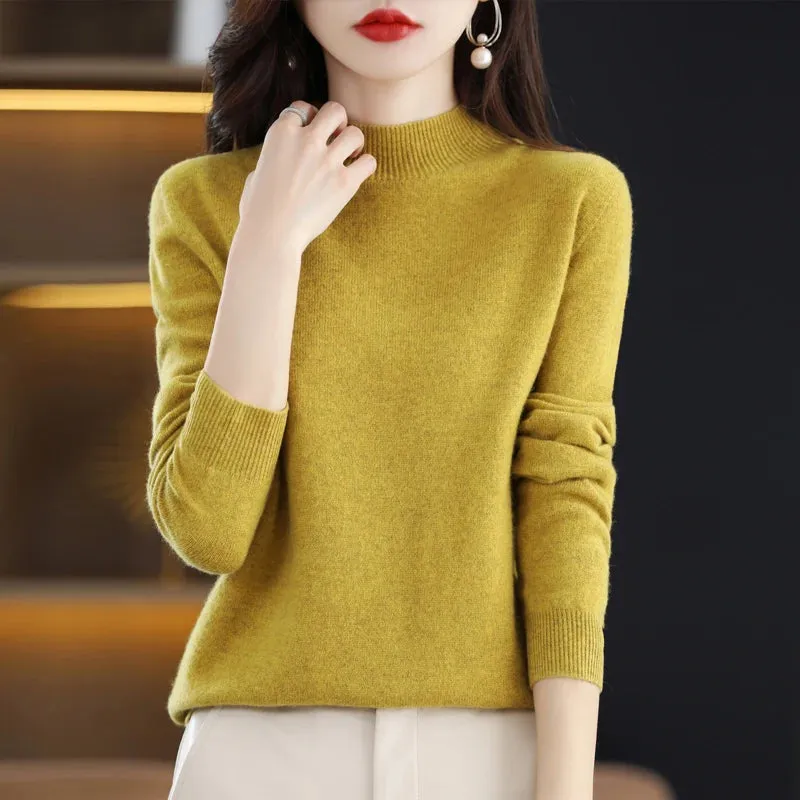 Women's Loose Cashmere Knitwear Pullover Sweater