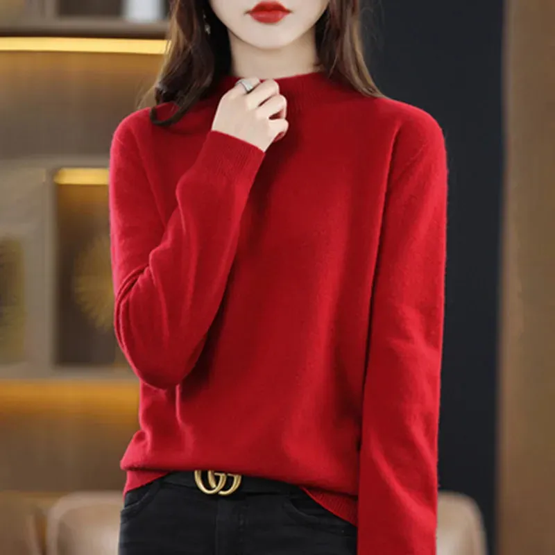 Women's Loose Cashmere Knitwear Pullover Sweater