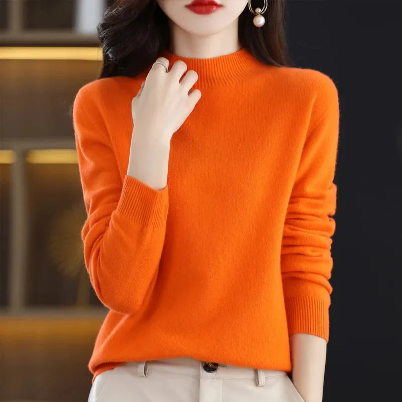 Women's Loose Cashmere Knitwear Pullover Sweater