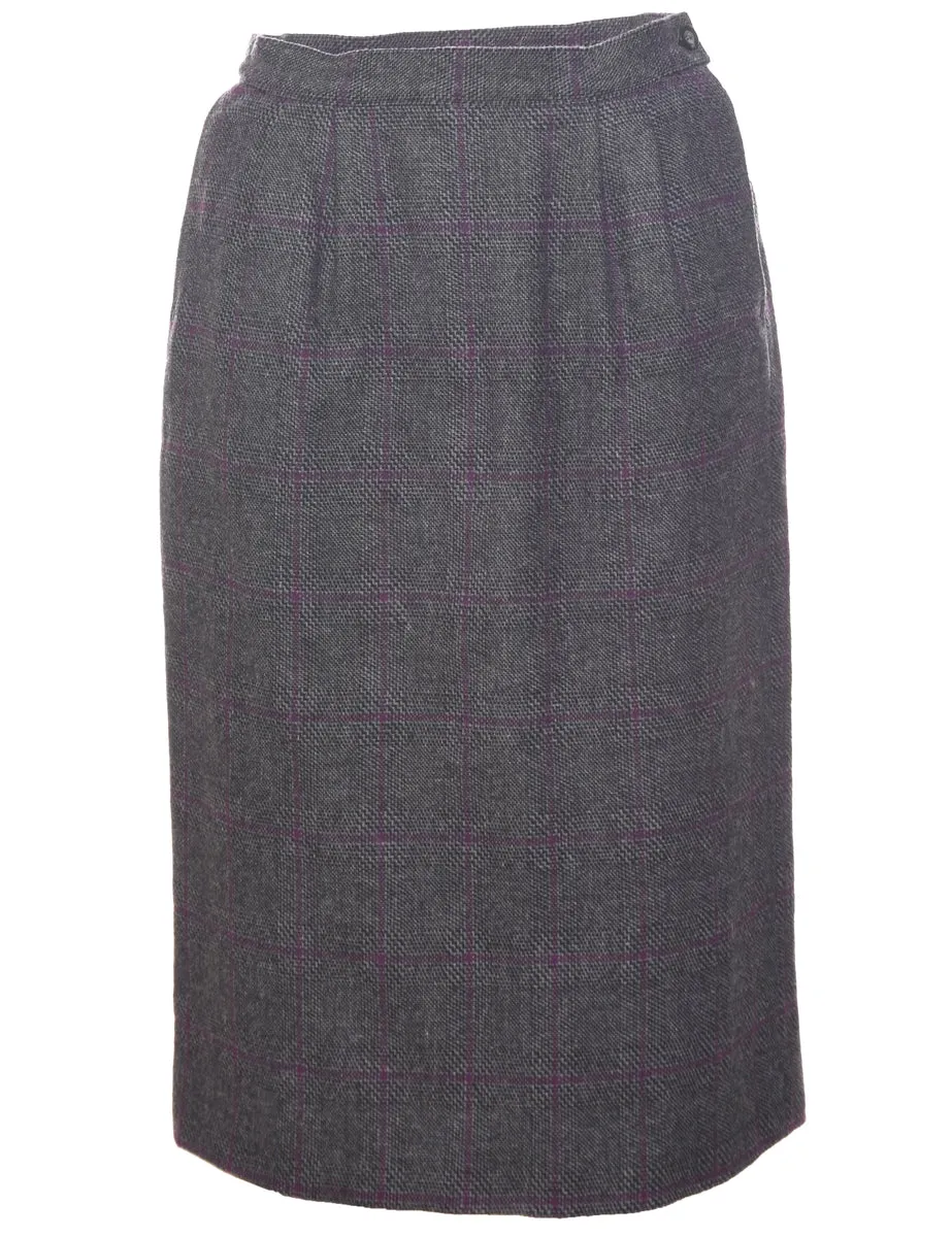 Wool Pendleton Pencil Skirt - S