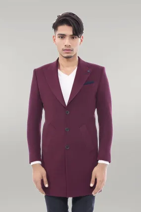 WSS Burgundy Long Coat  - Singen