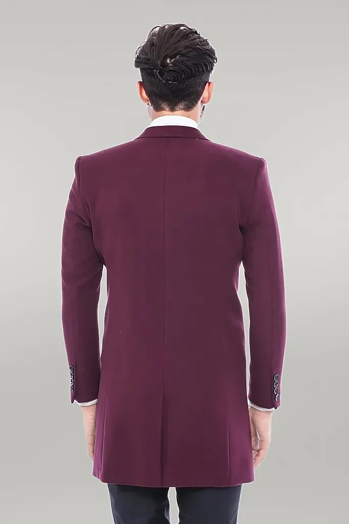 WSS Burgundy Long Coat  - Singen