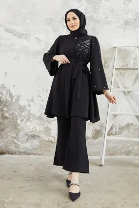 ZRF Women Rina Tunic Pants Set - Black - Pinner