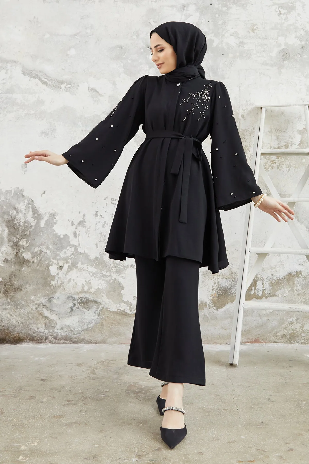 ZRF Women Rina Tunic Pants Set - Black - Pinner