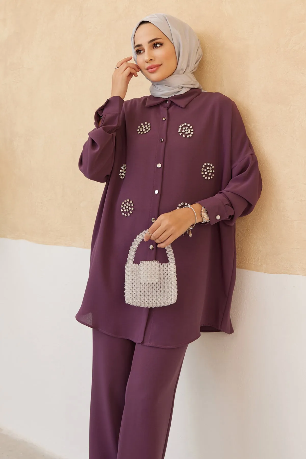 ZRF Women Stone Two-Piece Set - Lilac - Caguas